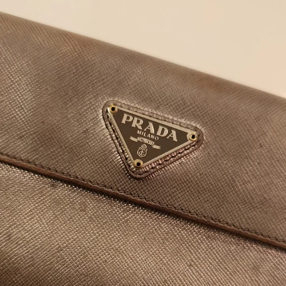 Prada Metallic Gray Wallet..Project Piece? - Picture 13 of 13
